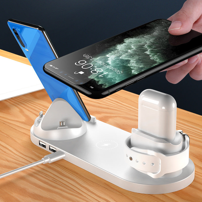 Versátil cargador rápido 6 en 1: iPhone, Apple Watch y más