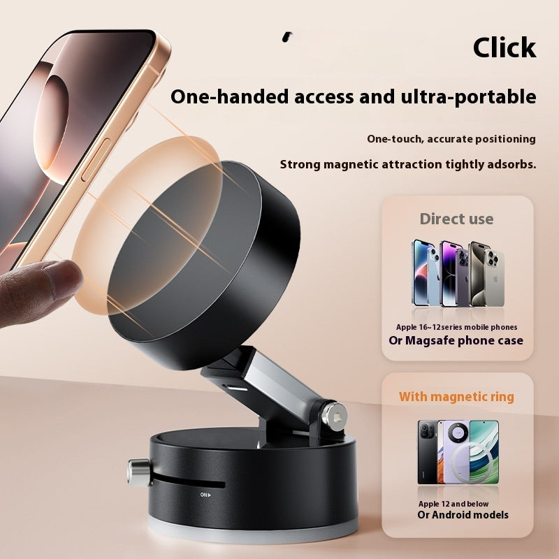 Práctico soporte magnético de succión para iPhone y Android