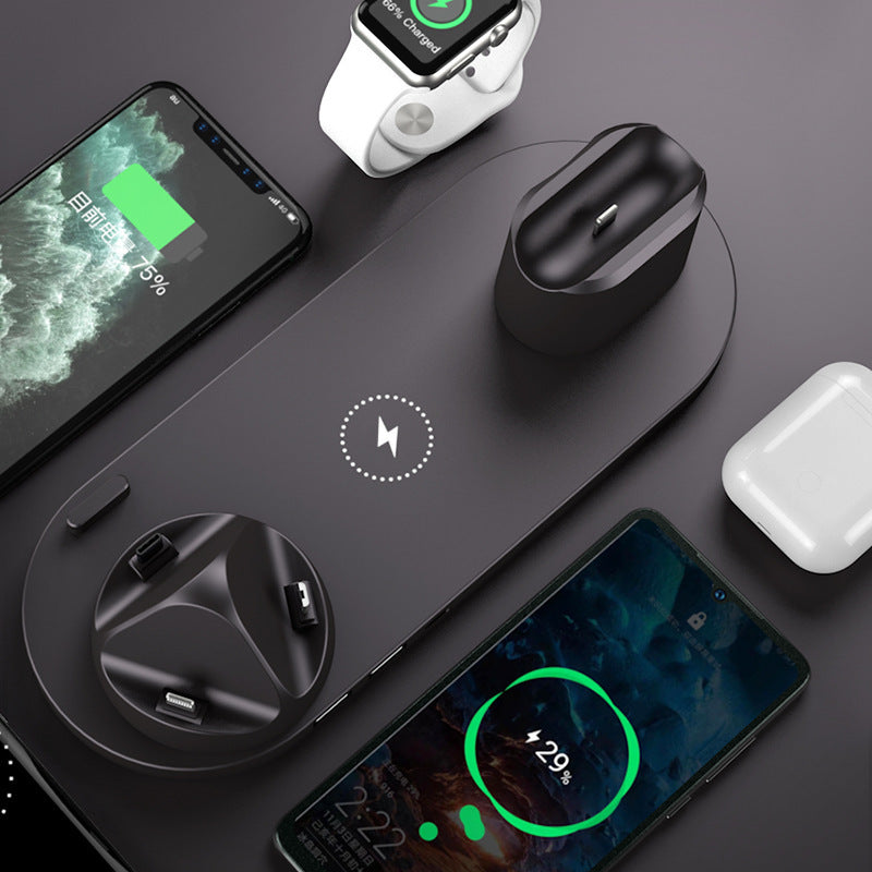 Versátil cargador rápido 6 en 1: iPhone, Apple Watch y más