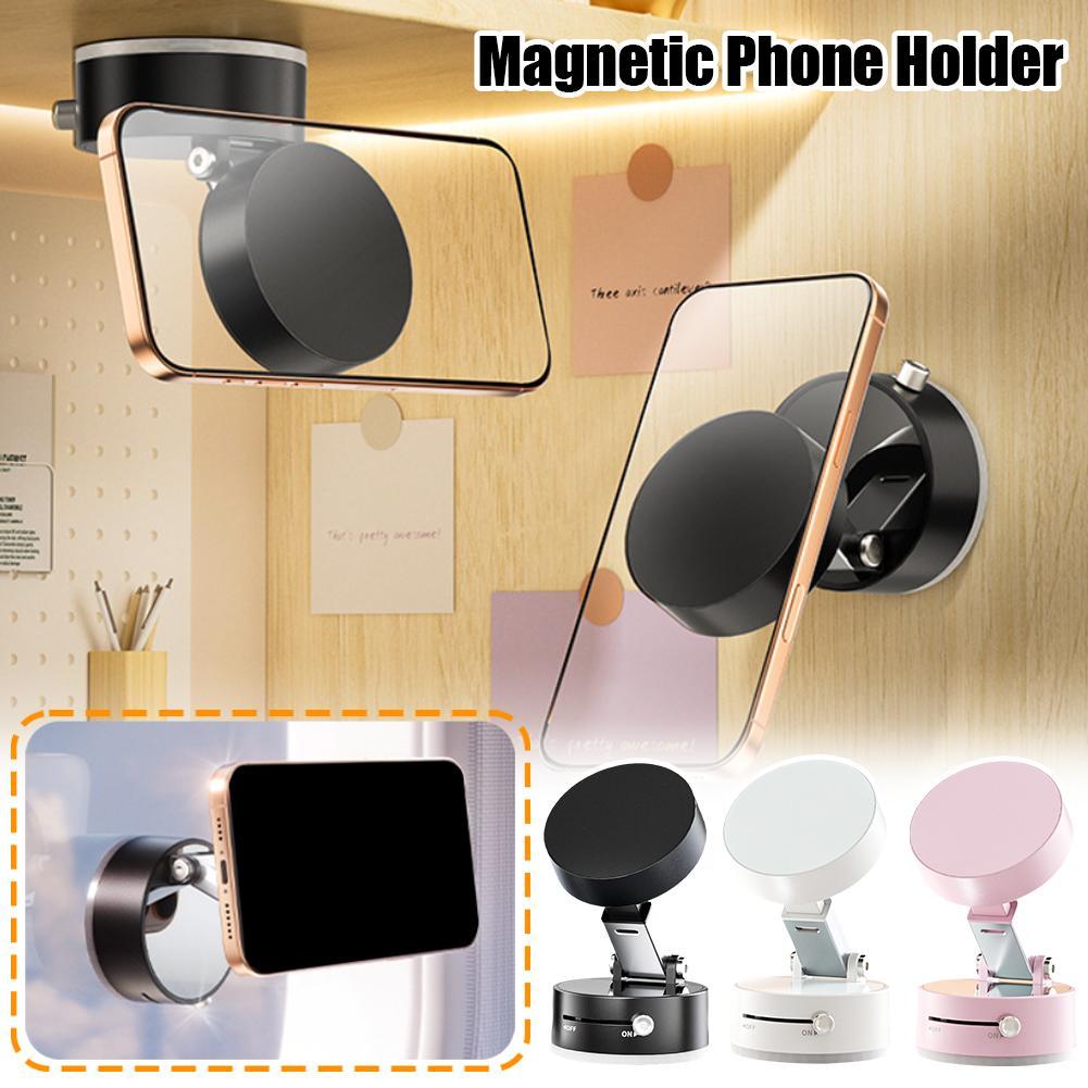 Práctico soporte magnético de succión para iPhone y Android