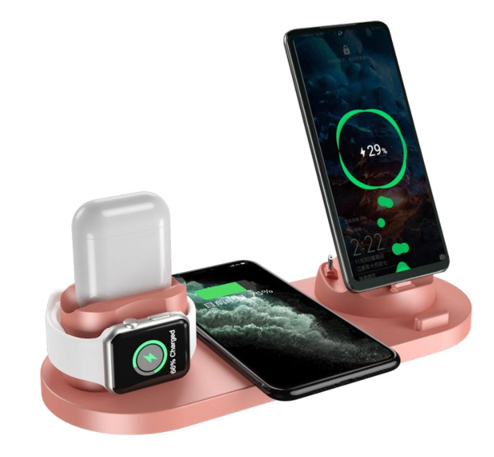 Versátil cargador rápido 6 en 1: iPhone, Apple Watch y más