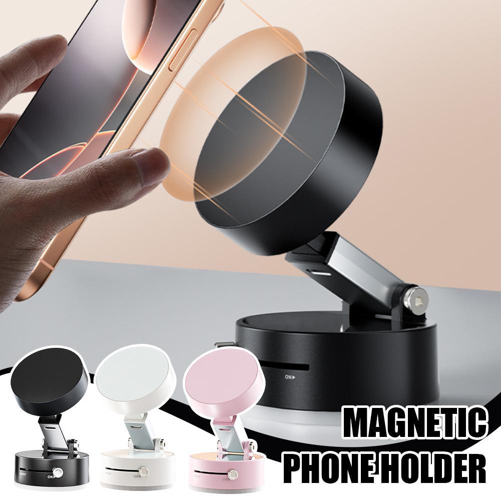 Práctico soporte magnético de succión para iPhone y Android